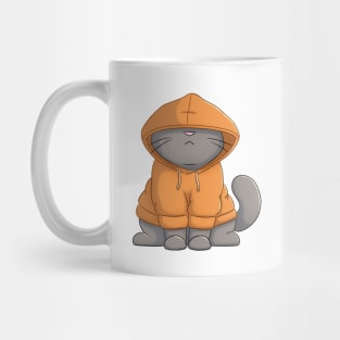 Funny Grey Cat Mug